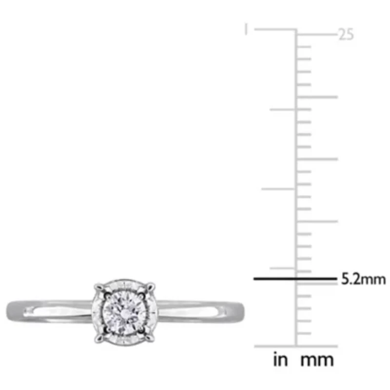 Lab Grown Diamond Ring 18k White Gold