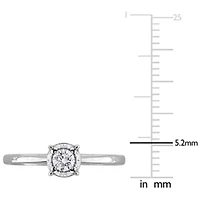 Lab Grown Diamond Ring 18k White Gold