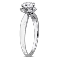 Lab Grown Diamond Ring 18k White Gold