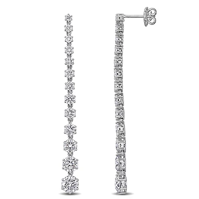 Lab Grown Diamond Earrings in 14k White Gold