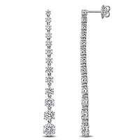 Lab Grown Diamond Earrings in 14k White Gold