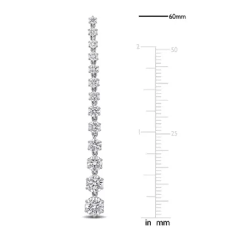 Lab Grown Diamond Earrings in 14k White Gold