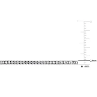 Lab Grown Diamond Bangle in 14k White Gold- 7 in