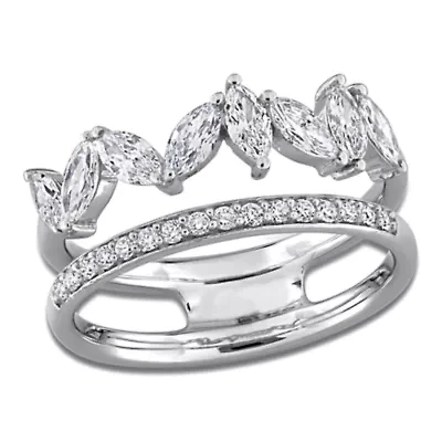 Lab Grown Diamonds Ring 14k White Gold