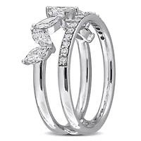 Lab Grown Diamonds Ring 14k White Gold