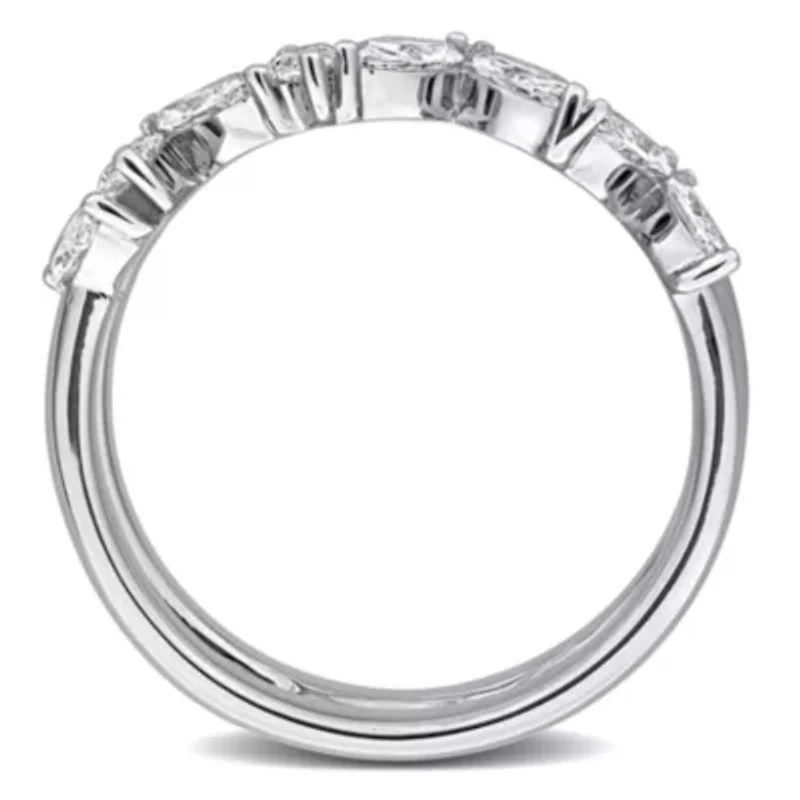 Lab Grown Diamonds Ring 14k White Gold