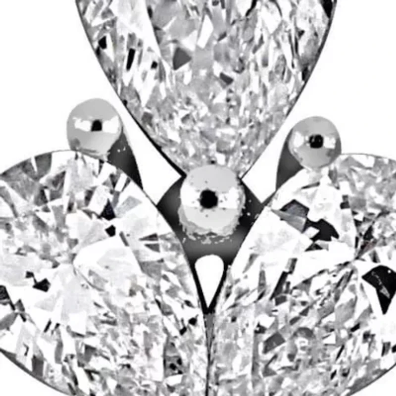 Lab Grown Diamond Earrings in 14k White Gold