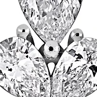 Lab Grown Diamond Earrings in 14k White Gold