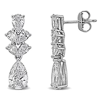 Lab Grown Diamond Earrings in 14k White Gold
