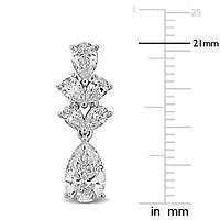 Lab Grown Diamond Earrings in 14k White Gold