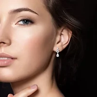 Lab Grown Diamond Earrings in 14k White Gold