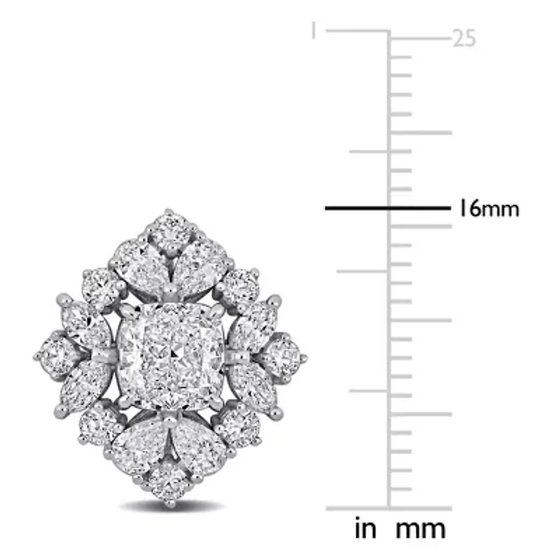 Lab Grown Diamonds Earrings in 14k White Gold