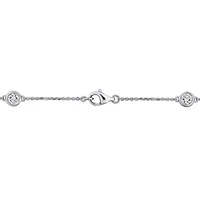 Lab Grown Diamond Necklace in 14k White Gold- 16.25 in