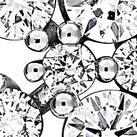 Lab Grown Diamond Necklace in 14k White Gold- 17 in