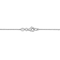 Lab Grown Diamonds Necklace in 14k White Gold- 17 in