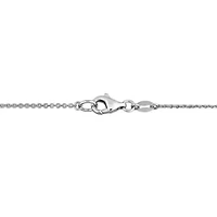 Lab Grown Diamond Necklace in 14k White Gold- 17 in