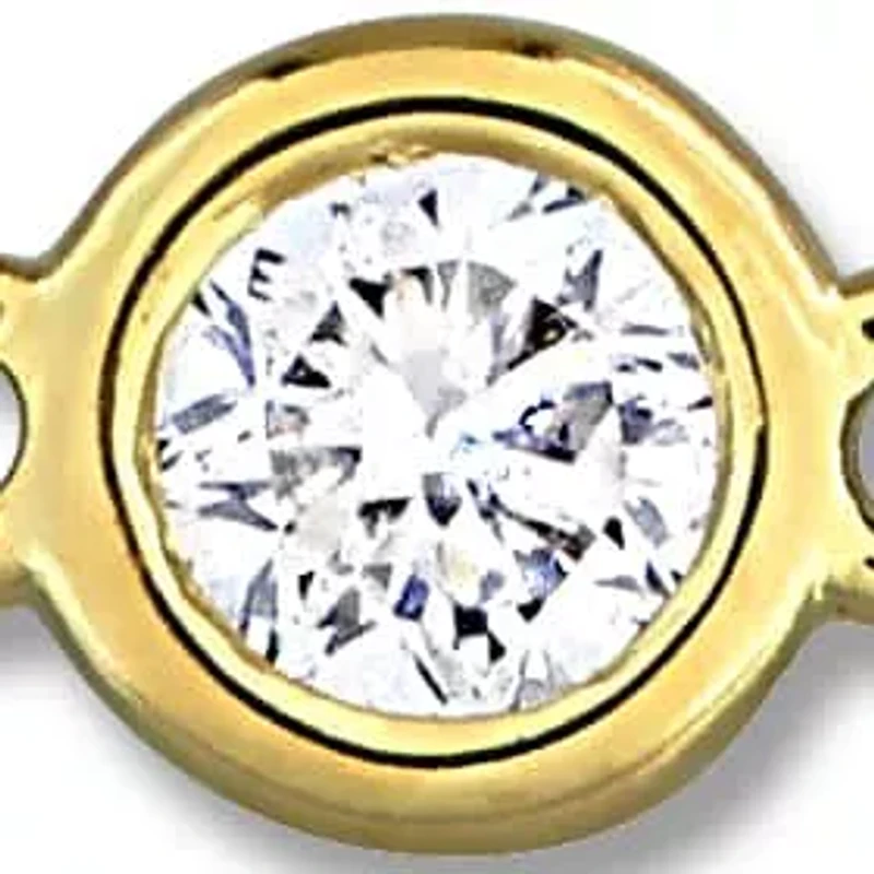 Lab Grown Diamond Bracelet in 14k Yellow Gold- 7 in