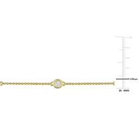 Lab Grown Diamond Bracelet in 14k Yellow Gold- 7 in