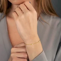 Lab Grown Diamond Bracelet in 14k Yellow Gold- 7 in