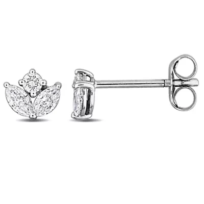 Lab Grown Diamonds Earrings in 14k White Gold