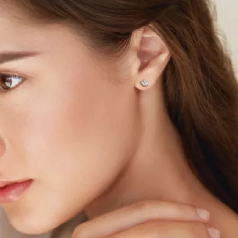 Lab Grown Diamonds Earrings in 14k White Gold