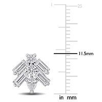 Lab Grown Diamond Earrings in 14k White Gold