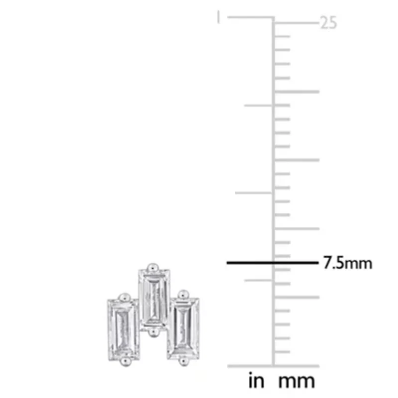 Lab Grown Diamond Earrings in 14k White Gold