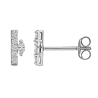 Lab Grown Diamond Earrings in 14k White Gold