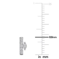 Lab Grown Diamond Earrings in 14k White Gold