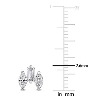Lab Grown Diamond Earrings in 14k White Gold
