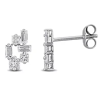 Lab Grown Diamonds Earrings in 14k White Gold