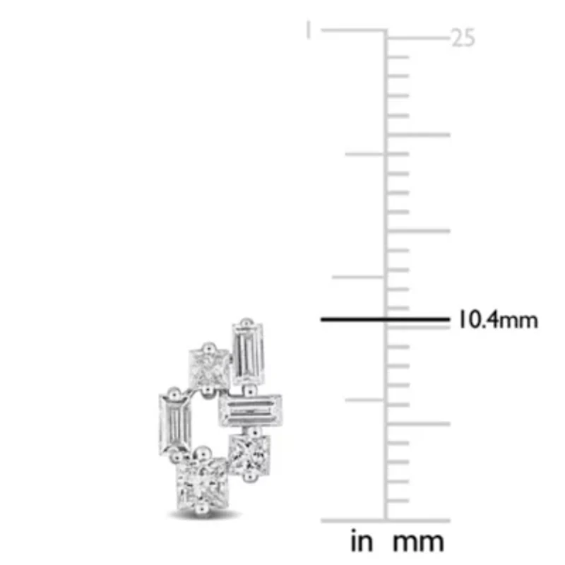 Lab Grown Diamonds Earrings in 14k White Gold
