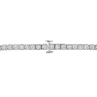 Lab Grown Diamond Tennis Bracelet in 18k White Gold- 7 in