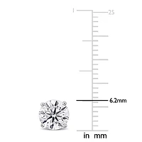 Lab Grown Diamond Earrings in 14k White Gold