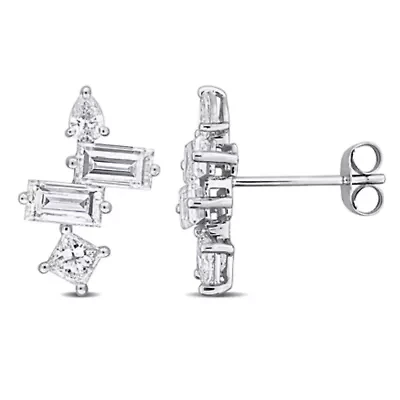 Lab Grown Diamonds Earrings in 14k White Gold