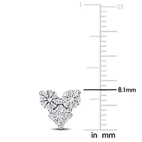 Lab Grown Diamond Earring in 14k White Gold