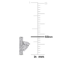 Lab Grown Diamond Earrings in 14k White Gold