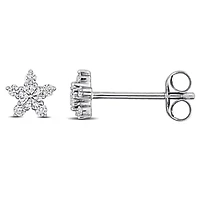 Lab Grown Diamond Earrings in 14k White Gold