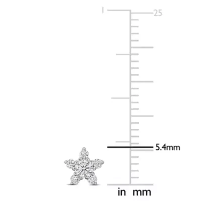 Lab Grown Diamond Earrings in 14k White Gold