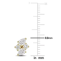Lab Grown Diamond Earrings in 14k Yellow Gold