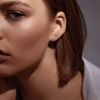 Lab Grown Diamond Earrings in 14k Yellow Gold