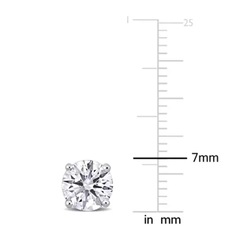 Lab Grown Diamond Earrings in 14k White Gold