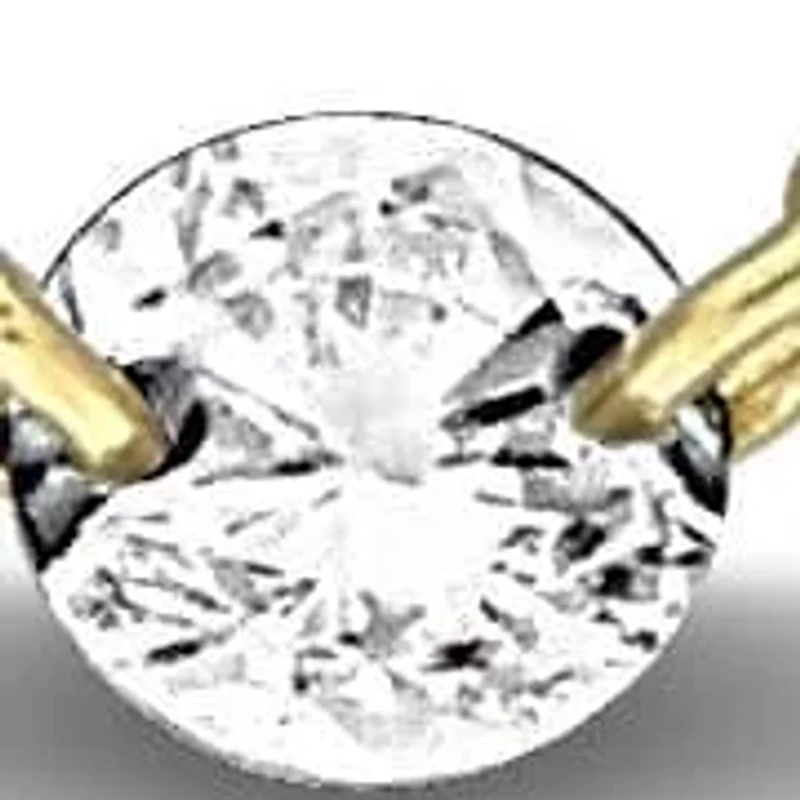 Lab Grown Diamond Necklace in 14k Yellow Gold- 17 in