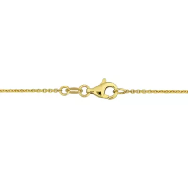 Lab Grown Diamond Necklace in 14k Yellow Gold- 17 in
