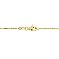 Lab Grown Diamond Necklace in 14k Yellow Gold- 17 in