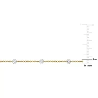 Lab Grown Diamond Necklace in 14k Yellow Gold- 17 in