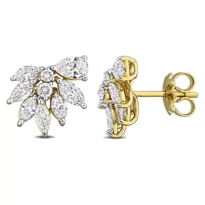 Lab Grown Diamonds Earrings in 14k Yellow Gold