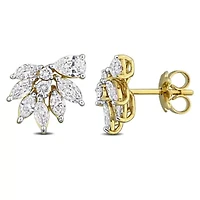 Lab Grown Diamonds Earrings in 14k Yellow Gold