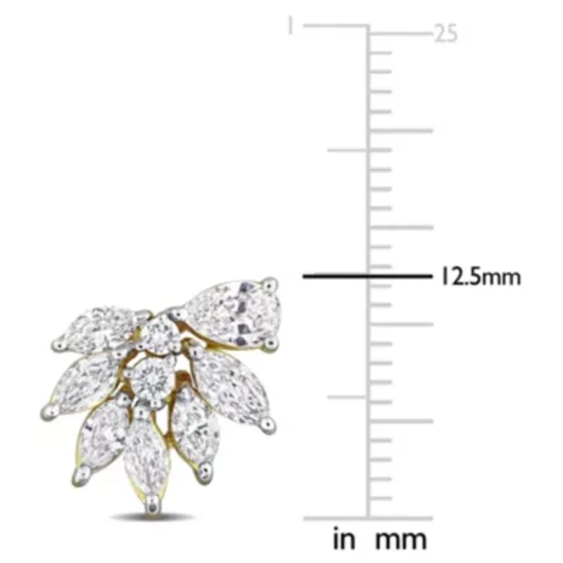 Lab Grown Diamonds Earrings in 14k Yellow Gold