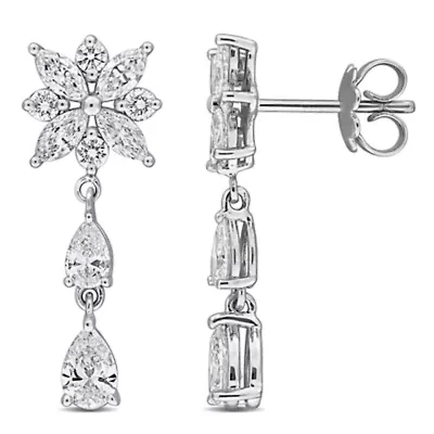 Lab Grown Diamonds Earrings in 14k White Gold